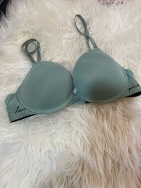 PINK Victoria's Secret Light Sage Padded T-Shirt Bra